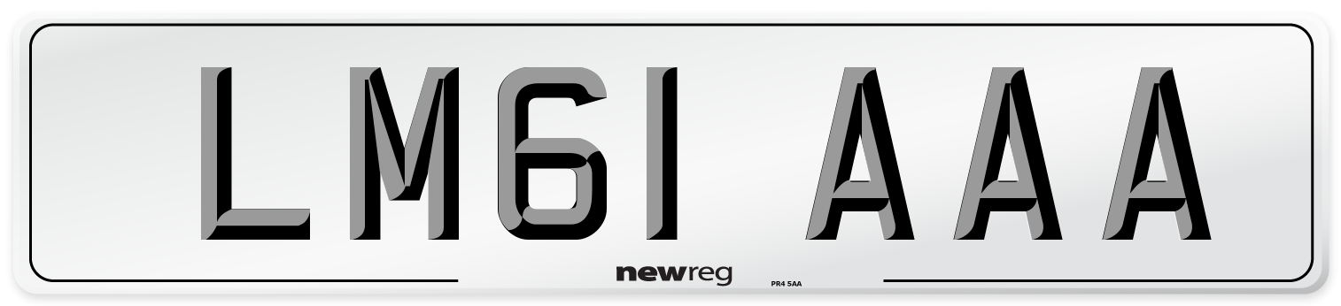 LM61 AAA Number Plate from New Reg